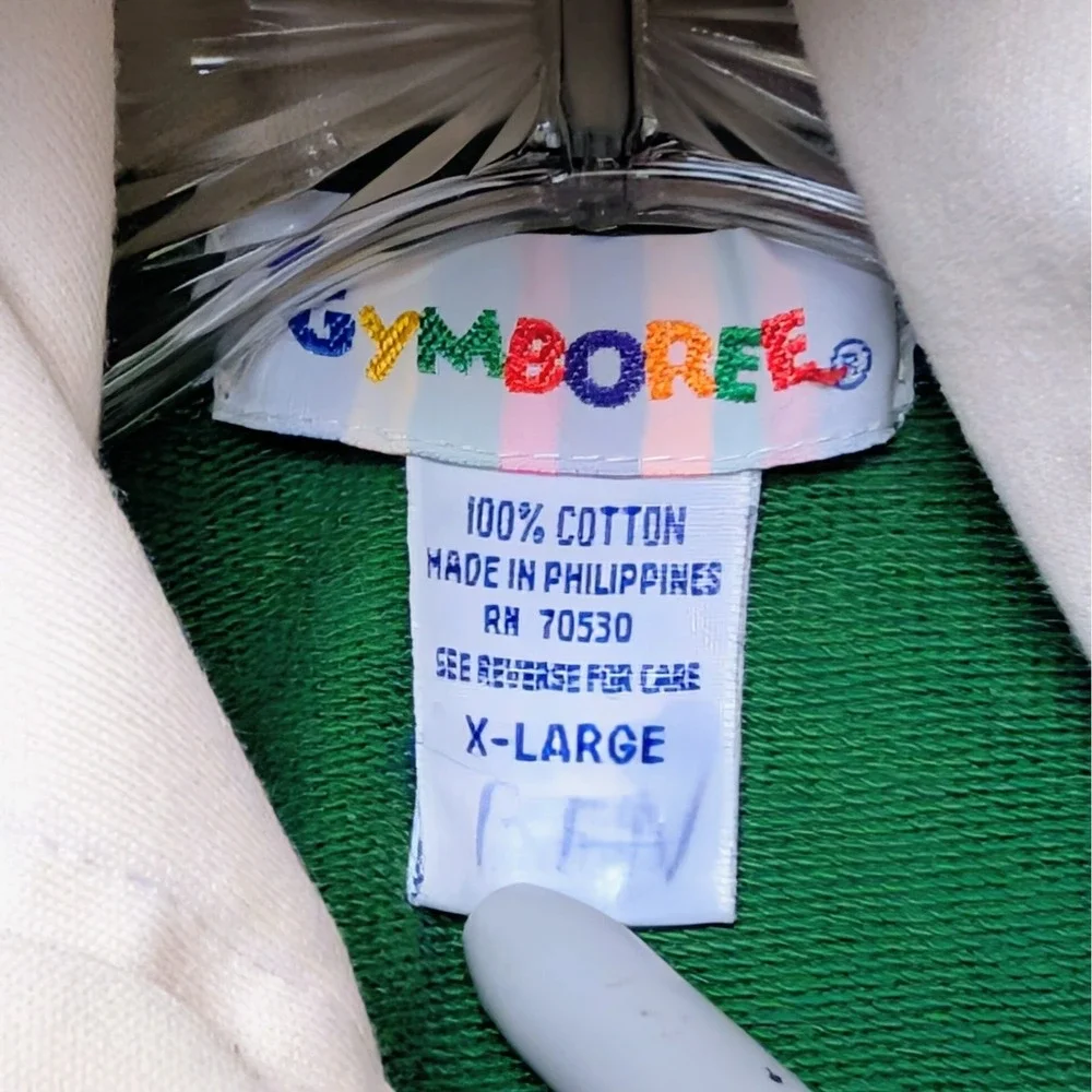 Vintage Gymboree Rainbow Tag Outdoor Adventure Colorblock 90s Hoodie Size 5-6